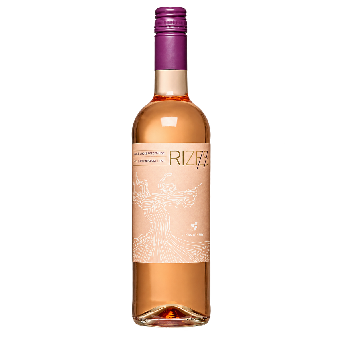 Sellas Rizes Rose 2023 bottle